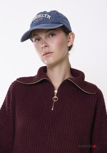 Strickpullover aus Wollmischung Rollkragen- mit Reißverschluss - ph 2