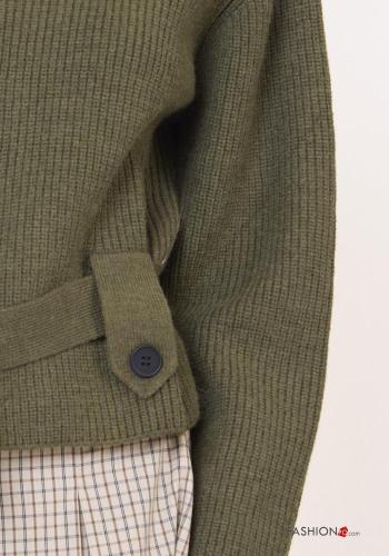 Strickjacke aus Wollmischung mit Knöpfen - ph 2