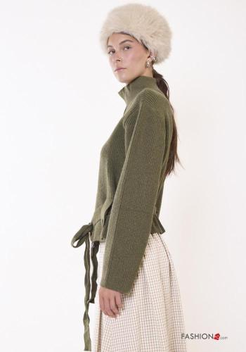 Strickjacke aus Wollmischung mit Knöpfen - ph 4
