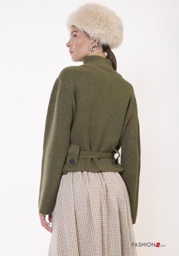 Strickjacke aus Wollmischung mit Knöpfen - ph 5