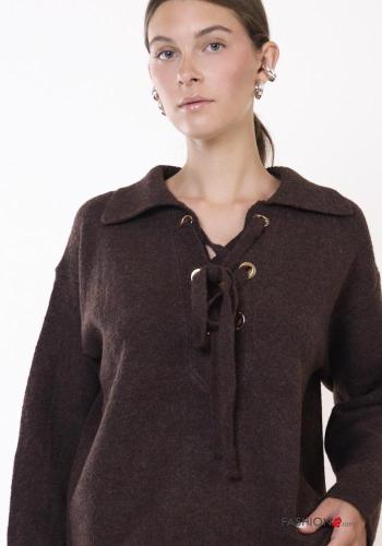 mit kragen Strickpullover aus Wollmischung - ph 2
