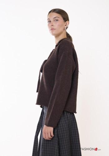 mit kragen Strickpullover aus Wollmischung - ph 3
