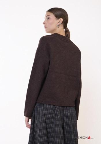 mit kragen Strickpullover aus Wollmischung - ph 4