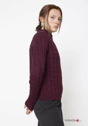 Wool Mix Cardigan Rollneck with zip - ph 2