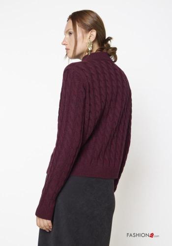 Wool Mix Cardigan Rollneck with zip - ph 3