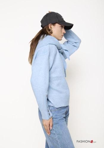 Wool Mix Sweater with buttons - ph 3