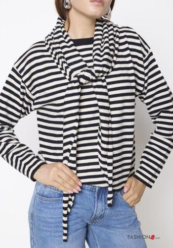 Striped Wool Mix Sweater - ph 2