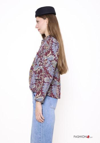 Blumenmuster Jacke aus Baumwolle - ph 2