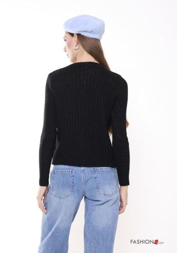 Cardigan in Misto Lana con bottoni - ph 3