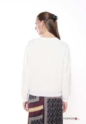 Maglione in Misto Cashmere Fantasia geometrica - ph 3