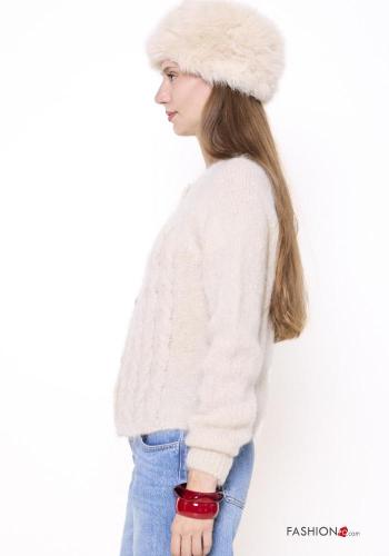 Cardigan in Misto Lana con bottoni - ph 2