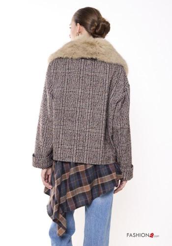 faux fur Wool Mix Coat - ph 3