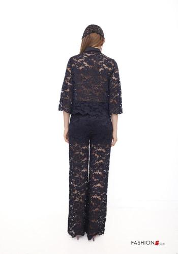 Camicia pizzo Fantasia ricamata con tasche - ph 3