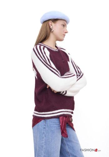 Cardigan in Misto Lana Fantasia stampata - ph 2