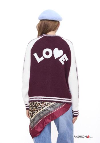 Cardigan in Misto Lana Fantasia stampata - ph 3