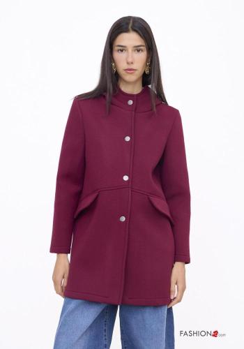 Cappotto con tasche con bottoni con cappuccio - ph 2