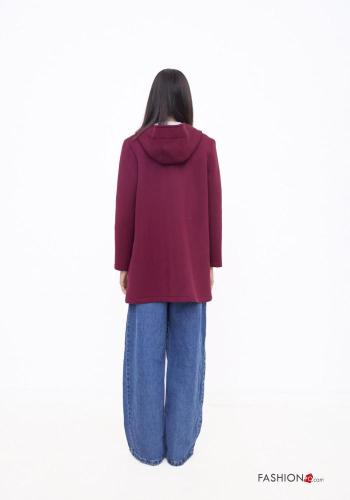 Cappotto con tasche con bottoni con cappuccio - ph 5