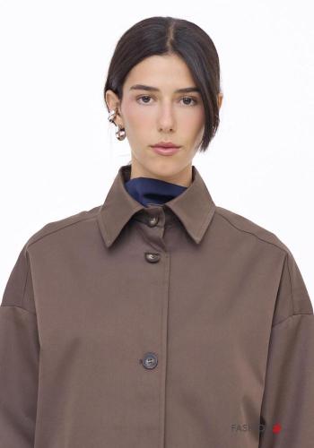 Trench lungo con colletto con bottoni - ph 2