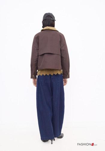 Giacca con colletto Crop con bottoni con tasche - ph 4