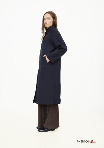 Trench lungo con colletto con bottoni - ph 3