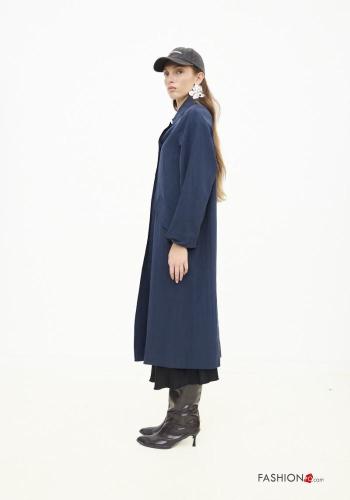 long with collar Trench Coat with buttons - ph 3