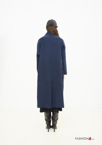 long with collar Trench Coat with buttons - ph 4
