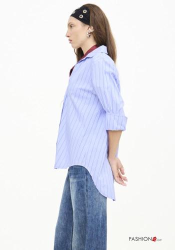 Striped with collar Cotton Shirt - ph 2
