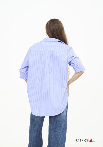 Striped with collar Cotton Shirt - ph 3