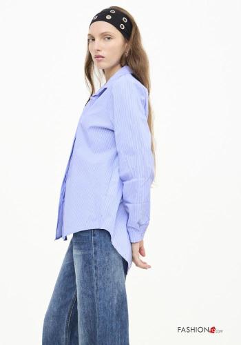 Striped with collar Cotton Shirt - ph 2