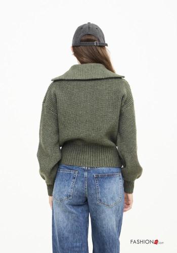 Jersey de Mezcla de Lana de cuello alto con cremallera - ph 3
