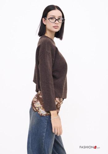 Pull en Mélange de Laine à broderie - ph 2
