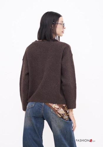 Pull en Mélange de Laine à broderie - ph 3