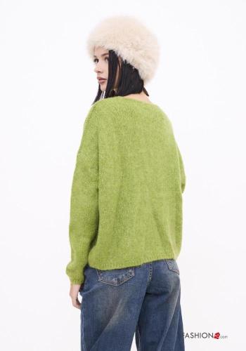 Pull en Mohair à col en V - ph 3