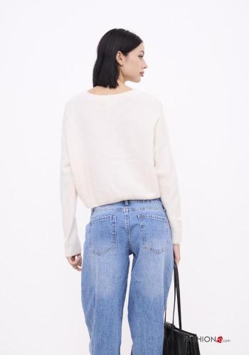 Maglione in Misto Lana Crop - ph 3