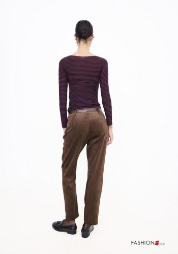 Velvet Trousers with belt - ph 3