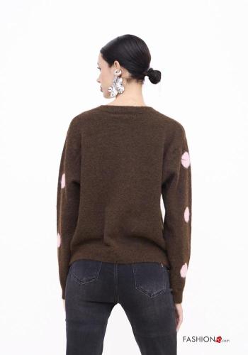 Cardigan in Mohair Fantasia pois con bottoni - ph 3