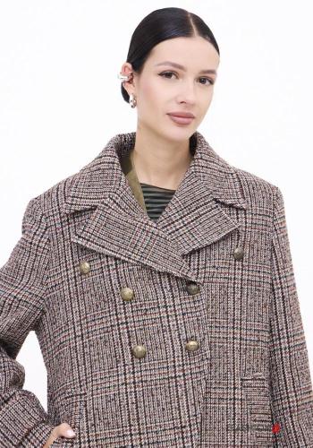 double-breasted Wool Mix Coat with buttons with pockets - ph 2