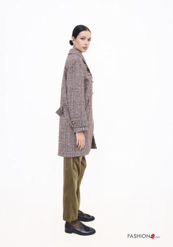 double-breasted Wool Mix Coat with buttons with pockets - ph 3
