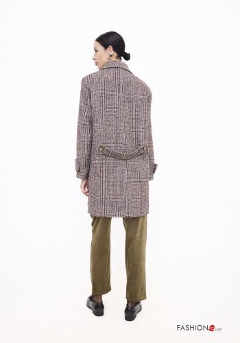 double-breasted Wool Mix Coat with buttons with pockets - ph 4