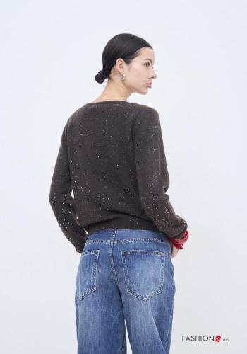 Jersey de Mezcla de Lana con cuello en v - ph 3