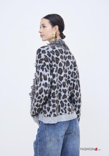 Gilet en Mohair Imprimé animalier - ph 3