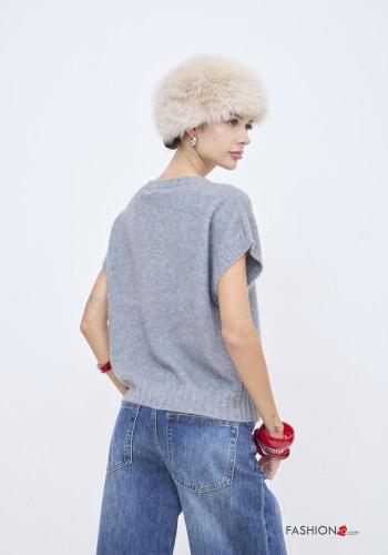 Pull en Mélange de Laine sans manches - ph 3