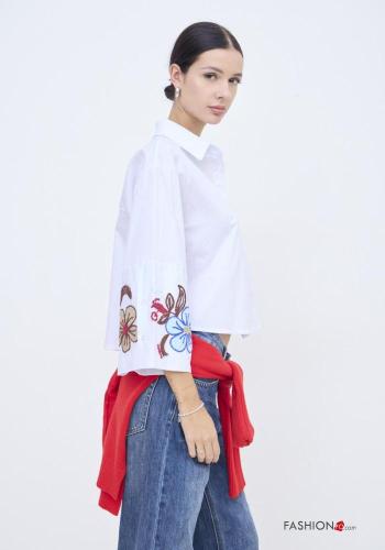 Chemise en Coton Crop à broderie - ph 2