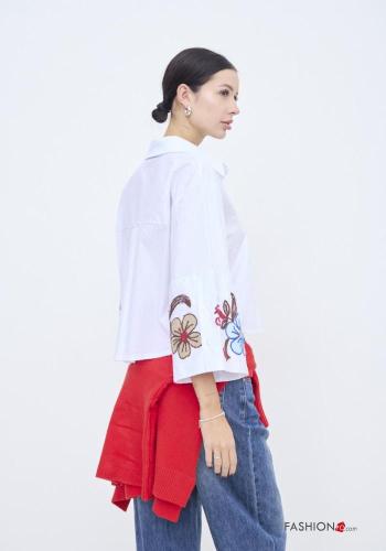 Chemise en Coton Crop à broderie - ph 3