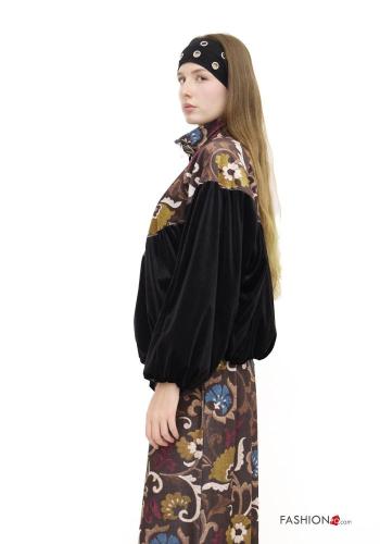 Chaqueta Estampado de Paisley con cremallera de cuello alto con elástico - ph 2