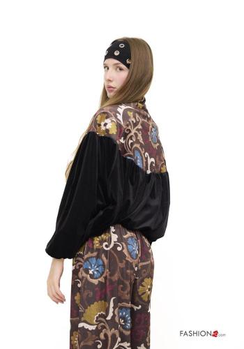 Chaqueta Estampado de Paisley con cremallera de cuello alto con elástico - ph 3