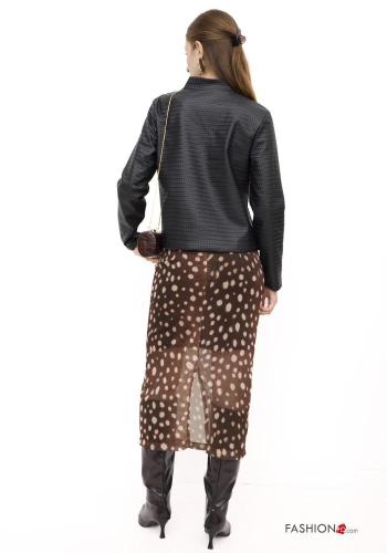Falda Estampado de lunares con abertura - ph 3
