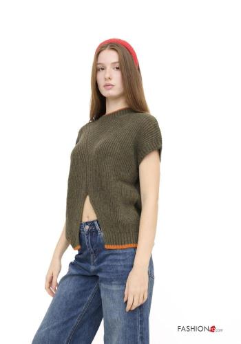 Jersey de Mezcla de Lana sin mangas con abertura - ph 2