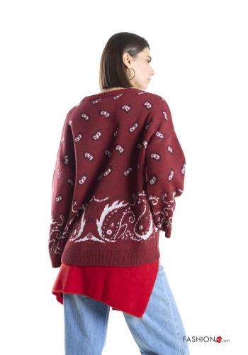 Pull en Mélange de Laine Imprimé paisley - ph 3