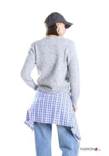 Maglione in Mohair Fantasia ricamata - ph 3